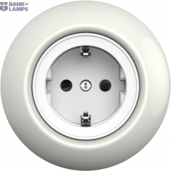 Renova - single socket outlet - 2P + E - 16 A - 250 V - white BP