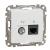 Data + TV sockets, Sedna Design & Elements, RJ45 CAT6 UTP, professional, White
