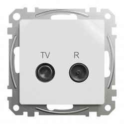 TV/R connector 4db, Sedna, White