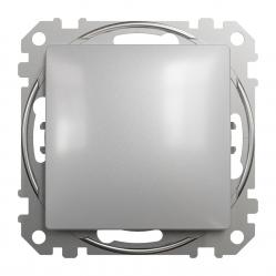 Sedna Design & Elements, 1-way Push-Button 10A, professional, aluminium