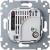 Room temperature control insert with switch, AC 230 V, 10(4) A