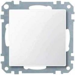 Blanking cover, polar white, glossy, System M