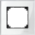 Real glass frame, 1-gang, Brilliant white, M-Elegance