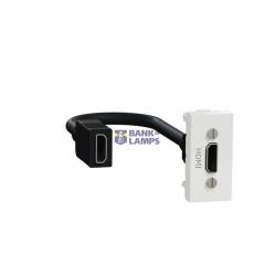 UNICA FRAME HDMI WIT RAL9010