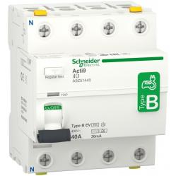 Acti9 iID - Residual Current Circuit Breaker - 4P - 40A - 30mA - B EV type