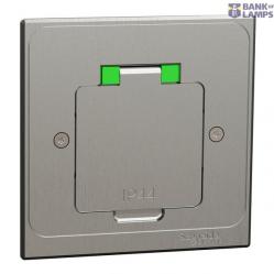 Socket-outlet, Unica System+, complete product Schuko IP44 grey INS52100
