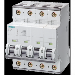 Miniature circuit breaker 400 V 6 kA, 4-pole, C, 10 A, D=70 mm