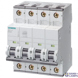Miniature circuit breaker 400 V 6 kA, 4-pole, C, 25 A, D=70 mm