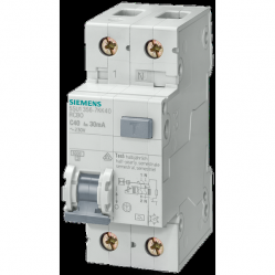 RCBO, 6 kA, 1P+N, type A, 30 mA, C-char, In: 13 A, Un AC: 230 V