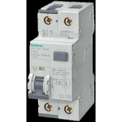 RCBO, 10 kA, 1P+N, type A, 30 mA, B-char, In: 16 A, Un AC: 230 V