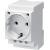 SCHUKO socket outlet 16 A according to DIN VDE 620 for installation in distribution boards