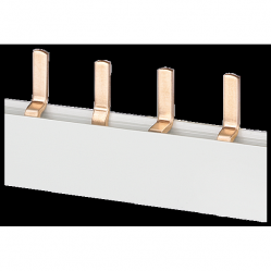 Pin busbar, 10 mm2 connection: 2x3x (1-phase+N) touch-safe