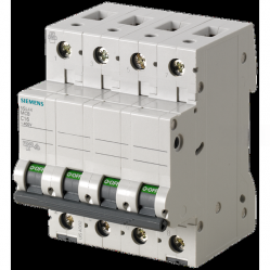 Miniature circuit breaker 5SL4 4P 63A C-curve 400V 10kA