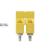 Cross-connector (terminal), when screwed in, yellow, 101 A, Number of poles: 4, Pitch in mm (P): 11.90, Insulated: Yes, Width: 10.4 mm