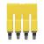 Cross-connector (terminal), when screwed in, yellow, 32 A, Number of poles: 4, Pitch in mm (P): 5.10, Insulated: Yes, Width: 7 mm