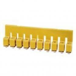 Cross-connector (terminal), when screwed in, yellow, 41 A, Number of poles: 10, Pitch in mm (P): 6.10, Insulated: Yes, Width: 7.6 mm