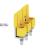 Cross-connector (terminal), when screwed in, yellow, 63 A, Number of poles: 3, Pitch in mm (P): 9.90, Insulated: Yes, Width: 7.55 mm