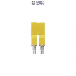 Cross-connector (terminal), when screwed in, yellow, 41 A, Number of poles: 7, Pitch in mm (P): 6.10, Insulated: Yes, Width: 7.6 mm