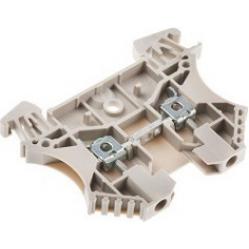 Feed-through terminal block, Screw connection, dark beige, 2.5 mm², 24 A, 800 V, Number of connections: 2