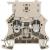 Fuse terminal, Screw connection, dark beige, 6 mm², 6.3 A, 500 V, Number of connections: 2, Number of levels: 1, TS 35