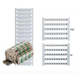 Dekafix, Terminal marker, 5 x 5 mm, Pitch in mm (P): 5.00 Weidmueller, white