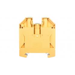 PE terminal, Screw connection, Green/yellow, 16 mm², 1000 V, Number of connections: 2, Number of levels: 1, TS 35, V-0, Wemid