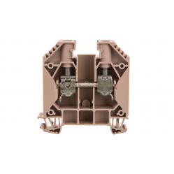 Feed-through terminal block, Screw connection, dark beige, 16 mm², 76 A, 1000 V, Number of connections: 2