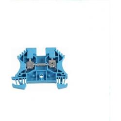 Feed-through terminal block, Screw connection, blue, 4 mm², 32 A, 800 V, Number of connections: 2