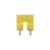 Cross-connector (terminal), when screwed in, yellow, 76 A, Number of poles: 2, Pitch in mm (P): 11.90, Insulated: Yes, Width: 7.6 mm