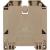 Feed-through terminal block, Screw connection, dark beige, 70 mm², 192 A, 1000 V, Number of connections: 2