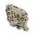 End bracket, dark beige, TS 35, V-2, Wemid, Width: 6 mm, 100 °C