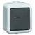 Rocker switch with clamp terminals, grey D 626 WAB