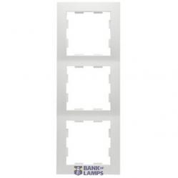 Frame 3-gang white D 11.573.02