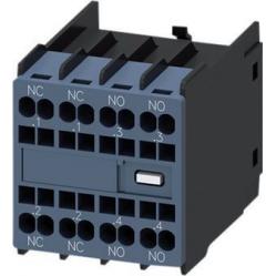 auxiliary switch, on the front, 2 NO + 2 NC, .1/.2, .1/.2, .3/.4, .3/.4, current
