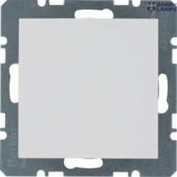 Blind plug centre plate, S.1/B.3/B.7, p. white, matt, plastic