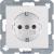 SCHUKO soc. out., enhncd contact prot., S.1/B.3/B.7, p. white, matt, p