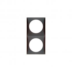 Integro Flow Frame, 2-Gang Anthracite Matt