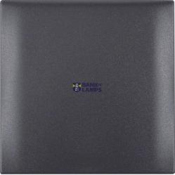 Integro Flow-Frame, 1-Gang with Hinged Cover, Anthracite Matt