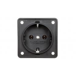 SCHUKO socket outlet, with screw terminals, Int. module inserts, anthr