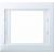 Frame 1gang, K.1, p. white glossy