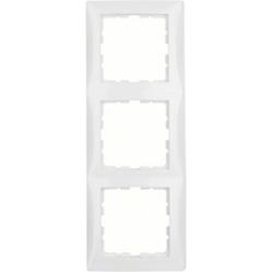 Frame 3gang, S.1, p. white glossy