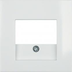 Centre plate TAE cut-out, S.1/B.3/B.7, p. white glossy