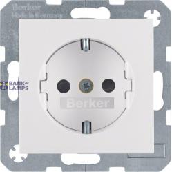 SCHUKO soc. out., enhncd contact prot., S.1/B.3/B.7, p. white glossy