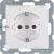 SCHUKO soc. out., enhncd contact prot., S.1/B.3/B.7, p. white glossy