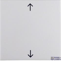 Rocker imprinted arrows symbol, S.1/B.3/B.7, p. white glossy
