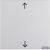 Rocker imprinted arrows symbol, S.1/B.3/B.7, p. white glossy