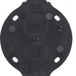 Base plate 1gang, self-extinguishing, 1930, black
