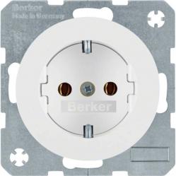 SCHUKO soc. out., R.1/R.3, p. white glossy
