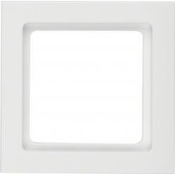 Frame 1gang Q.3 polar white velvety