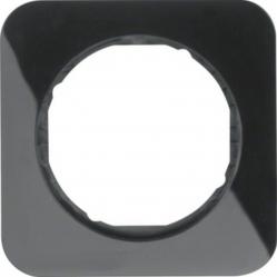 Cover Frame Berker R.1 1 Gang Black Glossy 10112145